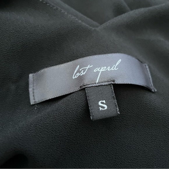 Lost April Black Strappy Basic Cami Top Size Small - Picture 3 of 4